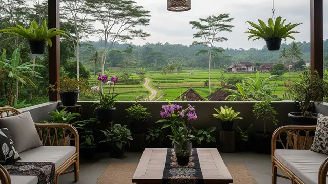 Inspirasi Teras Rumah Nuansa Pedesaan Modern