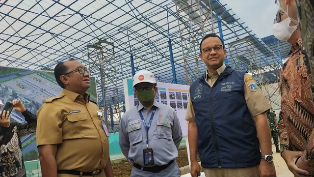 Anies resmikan fasilitas pengolahan sampah di TPST Bantargebang