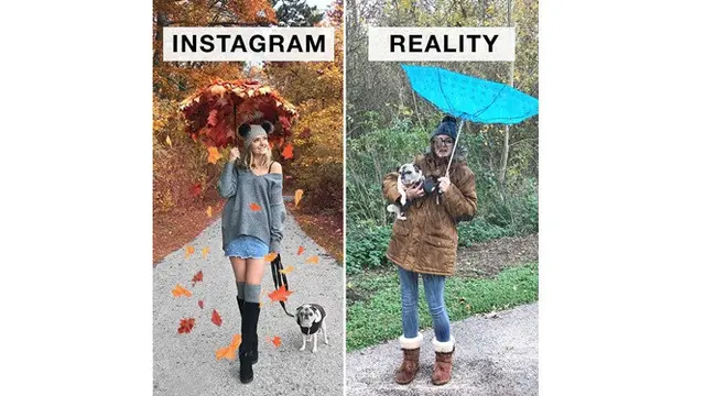 8 Foto Beda Penampilan di Instagram dan Realita Ini Bikin Ikut Mengangguk