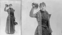 Jurnalis wanita bernama Nellie Bly yang keliling dunia sendirian selama 72 hari. (Library of Congress/Wikimedia Commons)