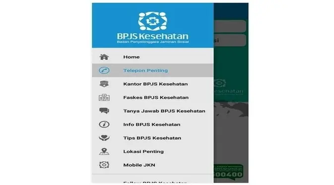 Aplikasi mudik BPJS Kesehatan menawarkan informasi soal BPJS Kesehatan. (Printscreen Google Play Store)