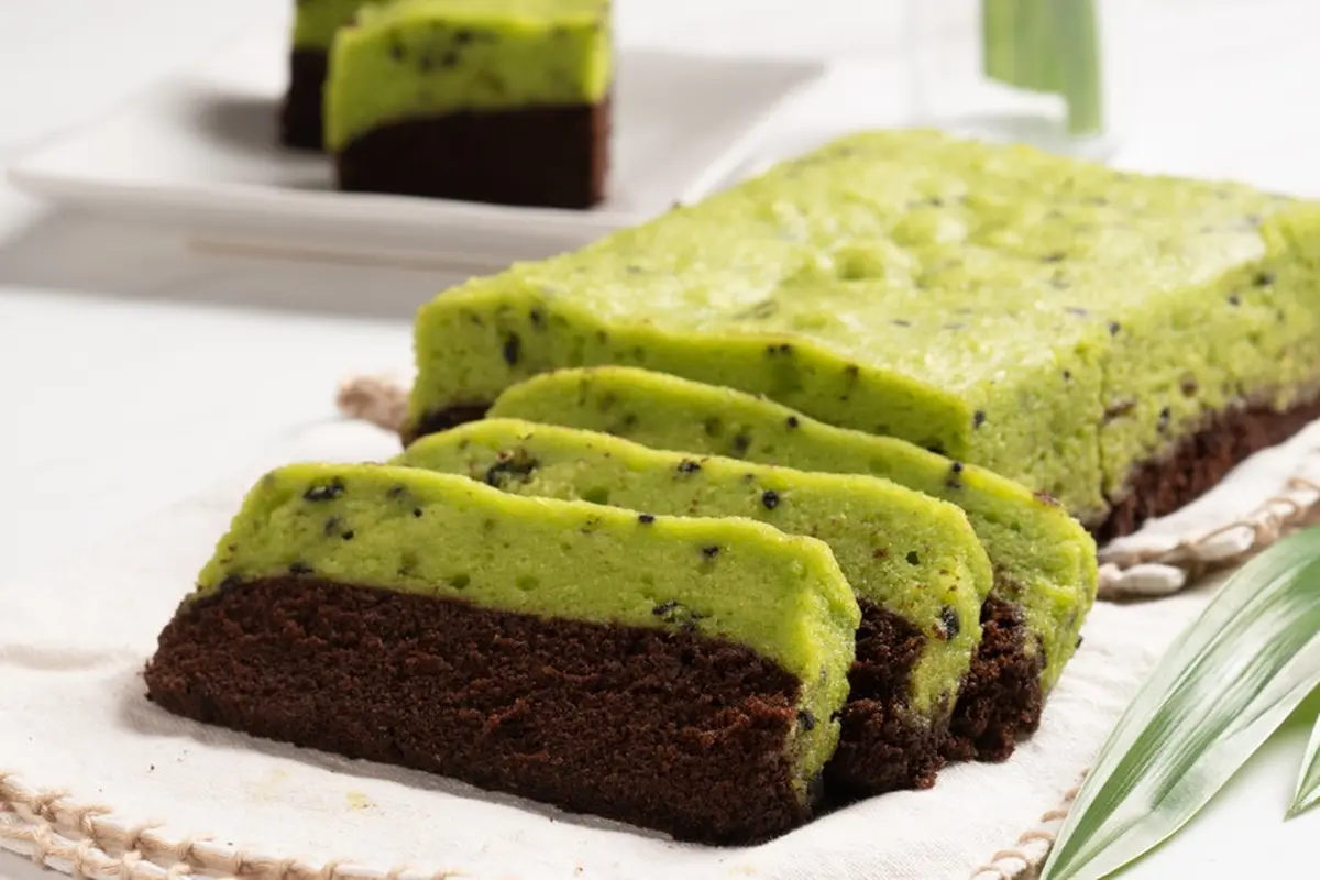 bolu kukus pandan cokelat matcha