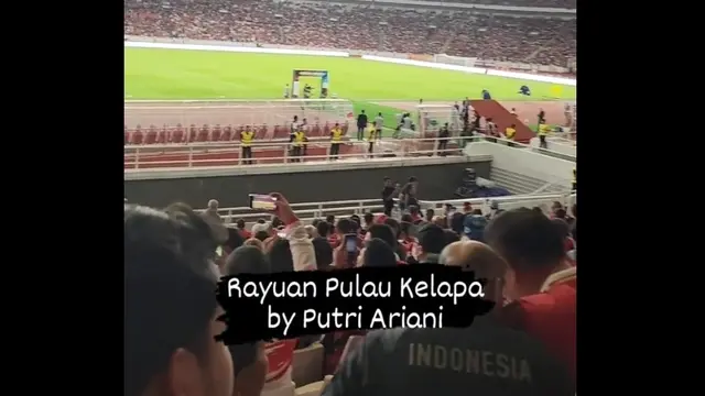 Nyanyikan Rayuan Pulau Kelapa, Putri Ariani Bikin Merinding Saat Tampil di Pembukaan Argentina vs Indonesia