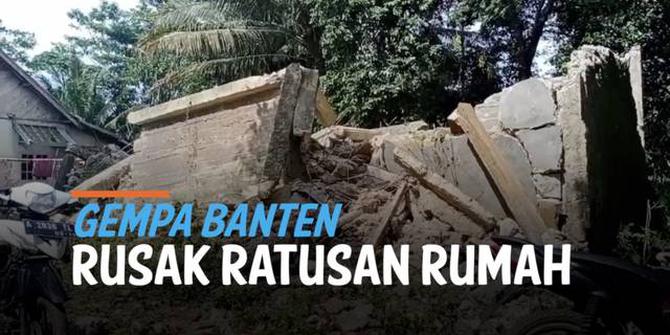 VIDEO: Ratusan Rumah di Lebak Rusak Akibat Guncangan Gempa Besar Banten