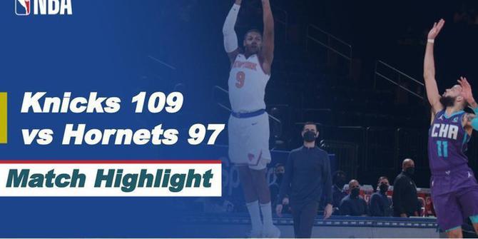 VIDEO: Highlight NBA, New York Knicks Kalahkan Tamunya Charlotte Hornets 109-97