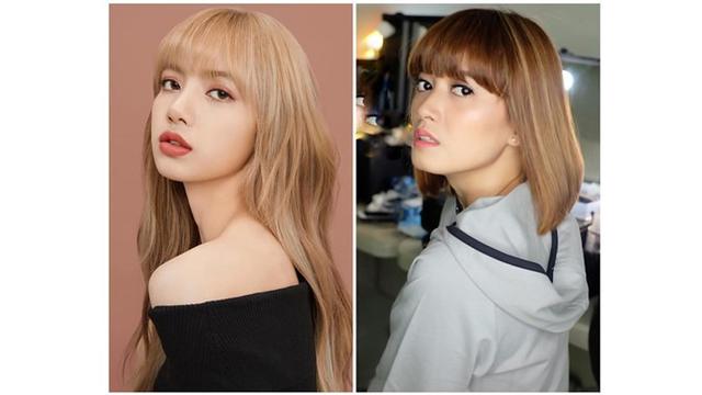 Sulit membedakan saat Chika Jessica menirukan gaya Lisa Blackpink.