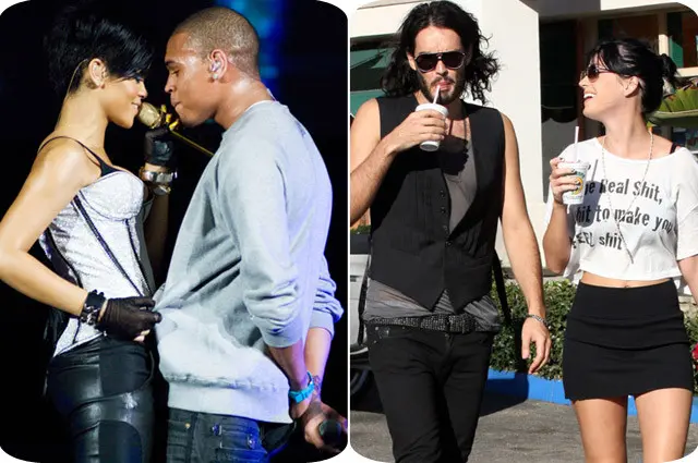 Rihanna-Chris Brown & Katy Perry-Russell Brand