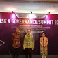 Ketua Dewan Komisioner Otoritas Jasa Keuangan (OJK), Mahendra Siregar dalam acara Risk and Governance Summit 2023, di Jakarta, Kamis (30/11/2023). (Tira/Liputan6.com)