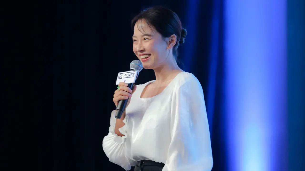 Song Ji Hyo temui penggemar di Jakarta, Sabtu (27/5/2023).