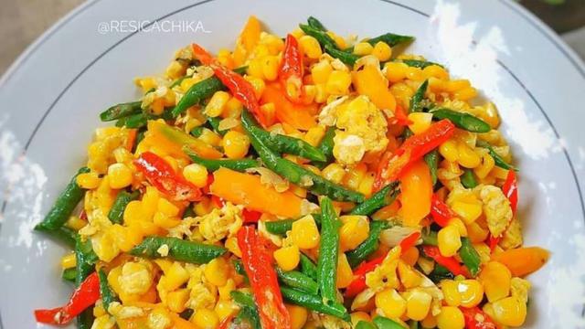 Tumis Jagung Kacang Panjang