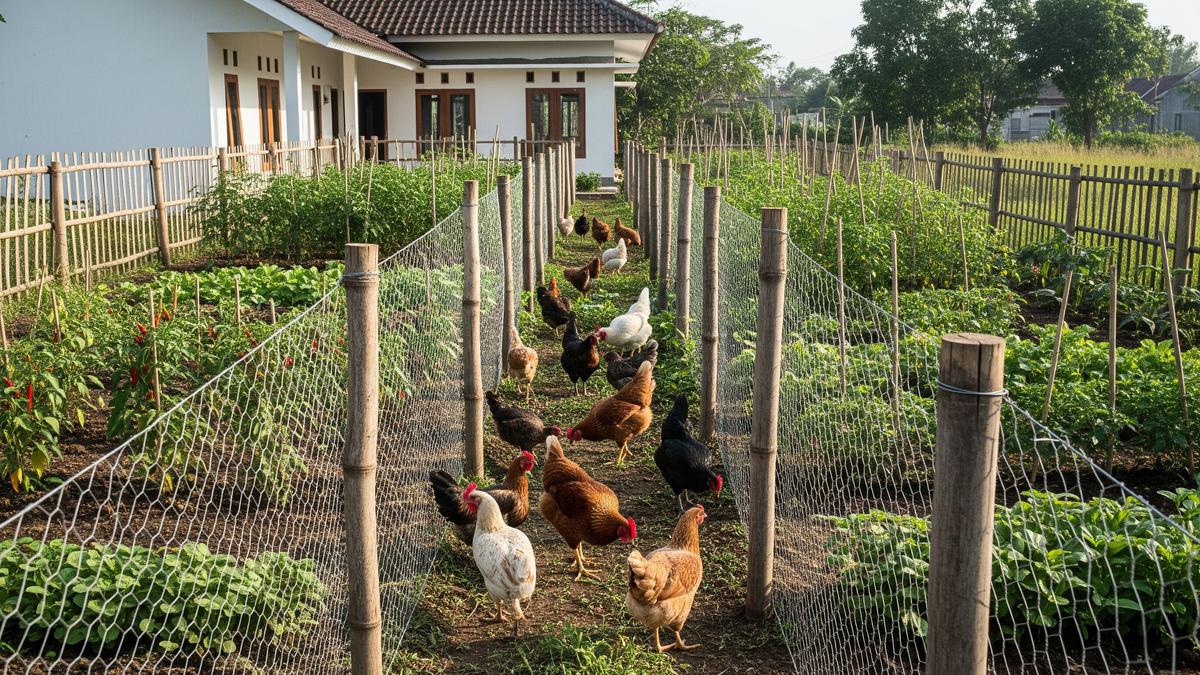 9 Model Kandang Ayam Lorong Kawat untuk Sistem Umbaran, Hemat dan Mudah Dibuat