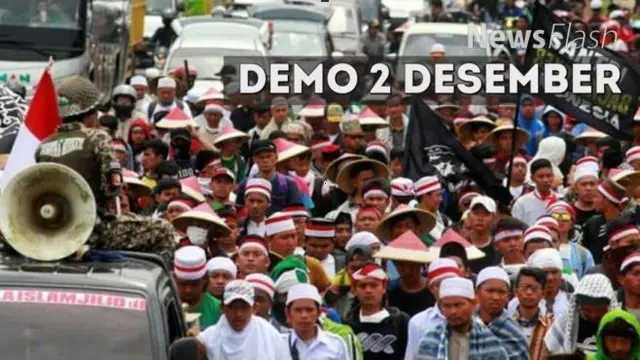 Ribuan warga Bogor berjalan kaki ke Jakarta untuk mengikuti Demo 2 Desember di Monas