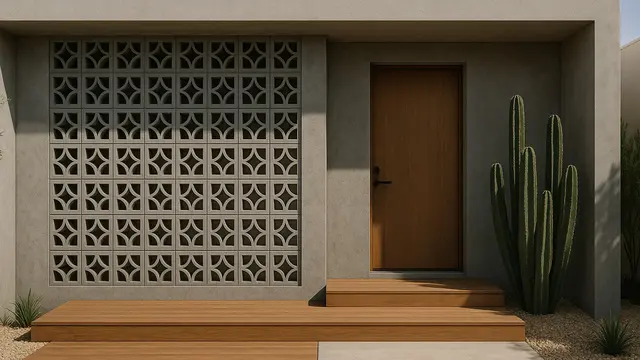 Desain Rumah dengan Dinding Roster Minimalis