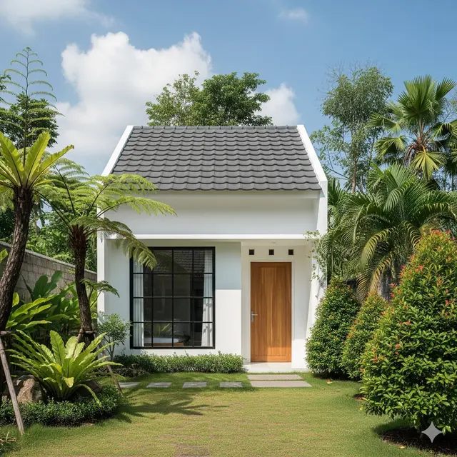 Rumah Cor Sederhana + Genteng Metal