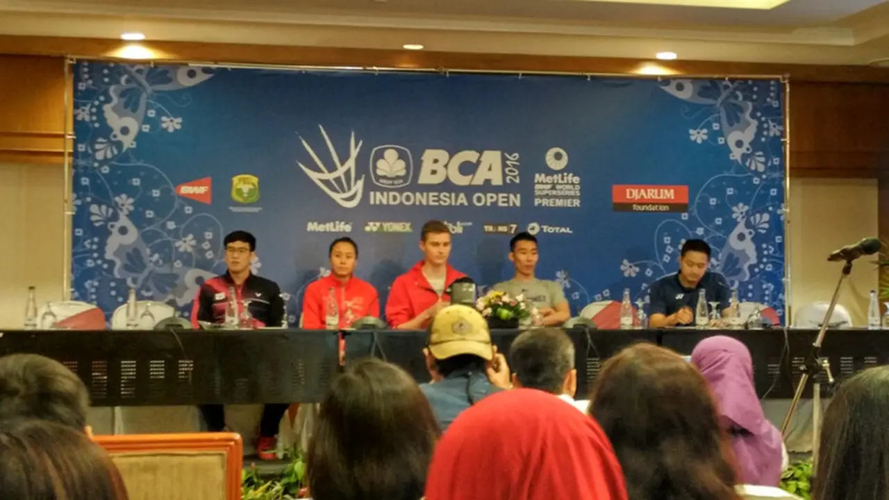 Konferensi Pers BCA Indonesia Open Super Series Premier 2016.