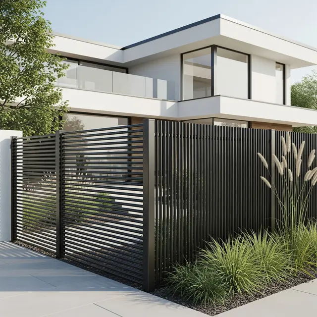 Model Pagar Rumah Baja Ringan Minimalis 2025 (Image by Gemini AI)