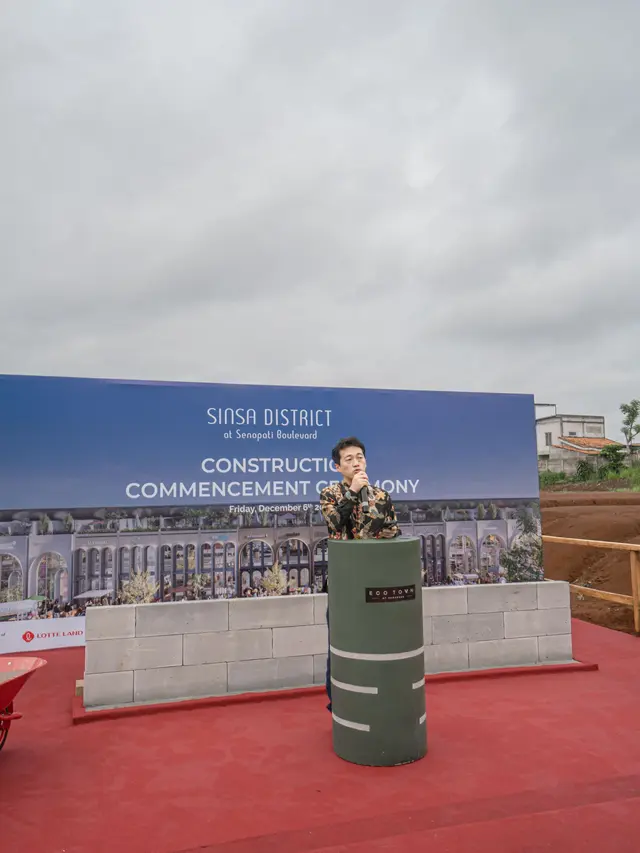 Vasanta Group dan Lotte Land Indonesia akan memulai konstruksi area komersial premium di Sinsa District di wilayah EcoTown, Depok. (Dok Vasanta)