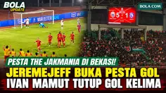 Selebrasi Gol Jeremejeff dan Ivan Mamut, Pesta The Jakmania di Bekasi, Persija Hancurkan Arema FC 5-1