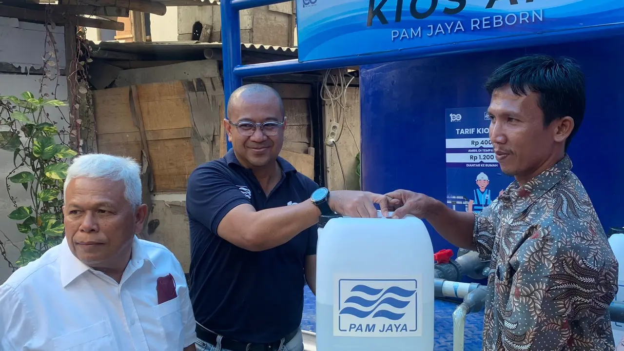 PAM JAYA meresmikan tujuh Kios Air di Muara Angke, Jakarta Utara, pada Selasa, (8/11/2022).