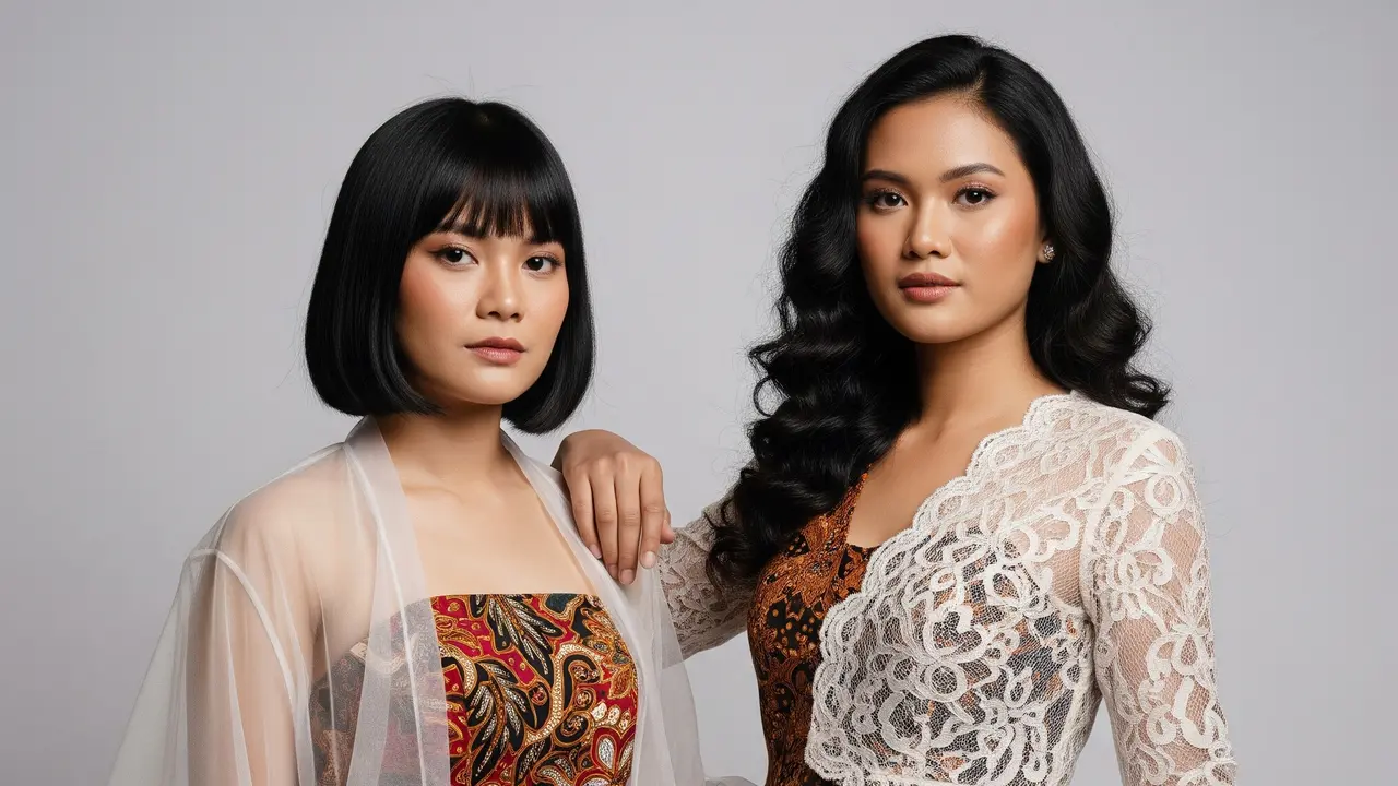 Model Dress Batik Elegan Kombinasi Terbaru.