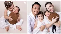 Foto keluarga Randy Pangalila bersama putranya yang baru lahir, Asher (Foto: instagram creatinkmoments/randpunk)