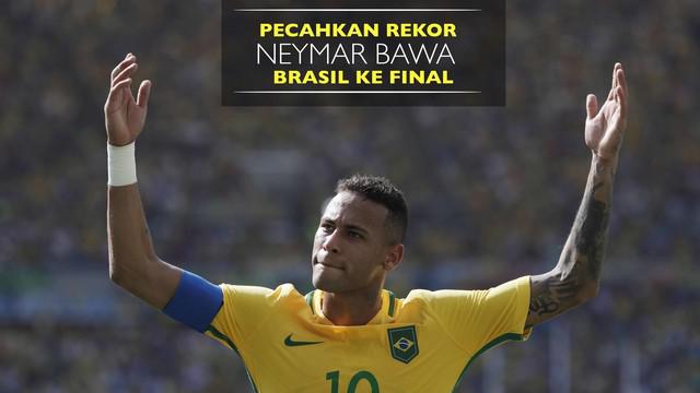 Video gol tercepat Neymar dengan catatan waktu 14 detik sekaligus membawa Brasil melaju ke Final mengalahkan Honduras 6-0.