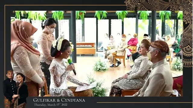 7 Momen Akad Nikah Cyndyana Lorens Adik Kriss Hatta, Kental Nuansa Adat Jawa