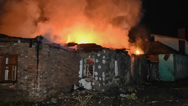 Pesawat Nirawak Rusia Kembali Hantam Kharkiv