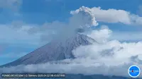 Gunung Semeru di Jawa Timur kembali erupsi pada Selasa (22/4/2025). (Liputan6.com/ Dok PVMBG)