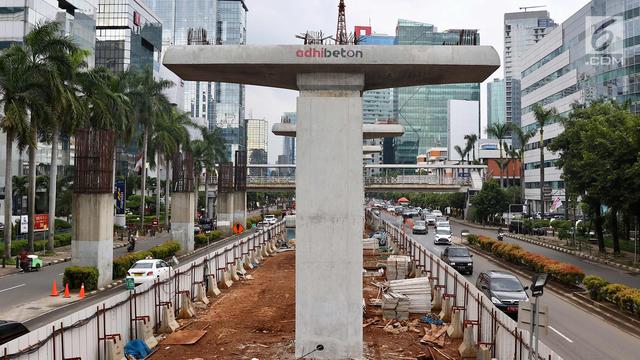 Konstruksi Layang Dihentikan, Proyek LRT Sepi Aktivitas