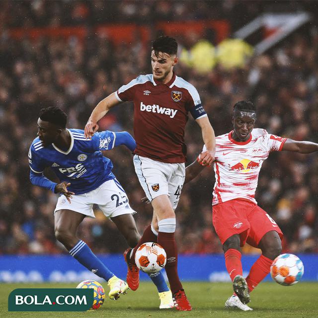 Ilustrasi - Wilfred Ndidi, Declan Rice, Amadou Haidara