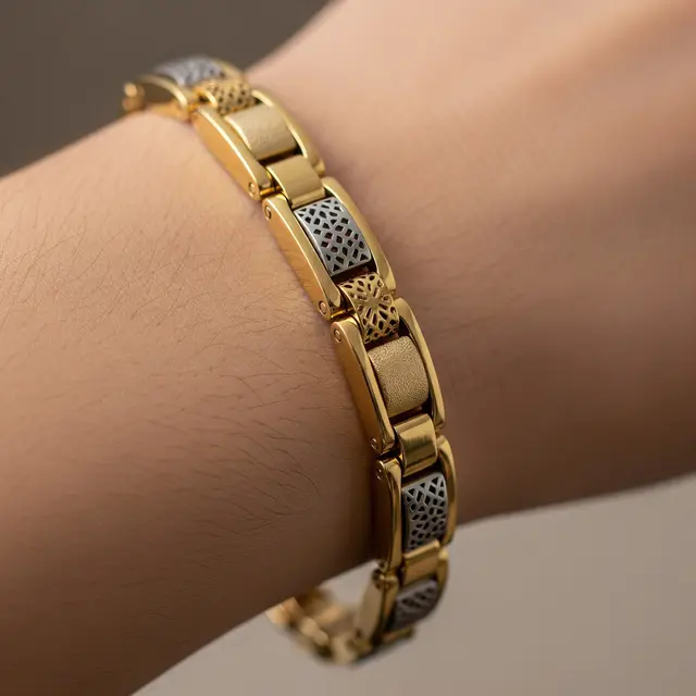 9 Model Gelang Emas Model Box Chain dengan Detail Laser Cut Tampil Eksklusif