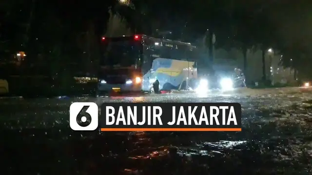 VIDEO: Banjir Menggenangi Bantaran Sungai Ciliwung