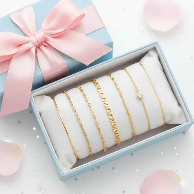 Model Gelang Emas Gram Kecil untuk Kado. Gemini