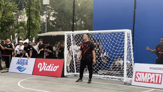Wancoy dalam acara Vidio Sports Festival 2026 di Jakarta, Minggu (27/9/2026). (Liputan6.com/Nola Vemiliana)