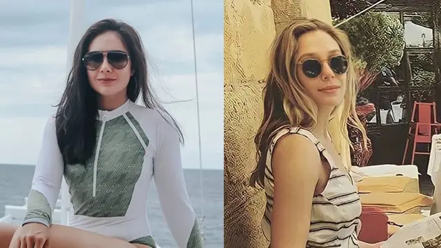 6 Bukti Wulan Guritno Mirip Elizabeth Olsen, Bak Saudara Kembar