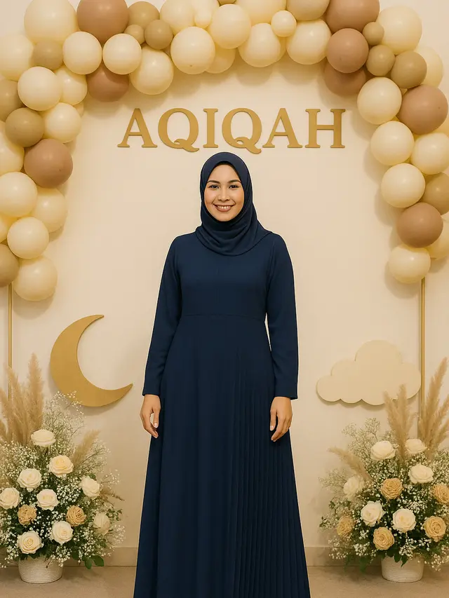 Model Gamis untuk Acara Aqiqah (Foto: ChatGPT)