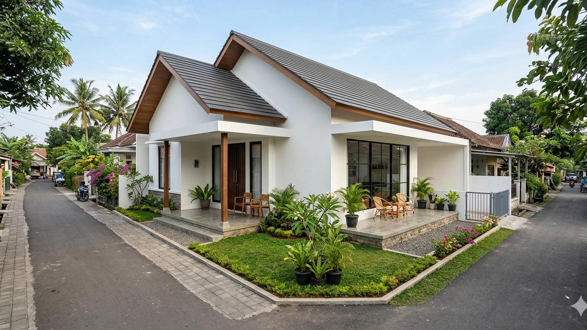 7 Model Rumah Desa Lahan Hook dengan Teras Sudut, Inspirasi Hunian Fungsional dan Estetik
