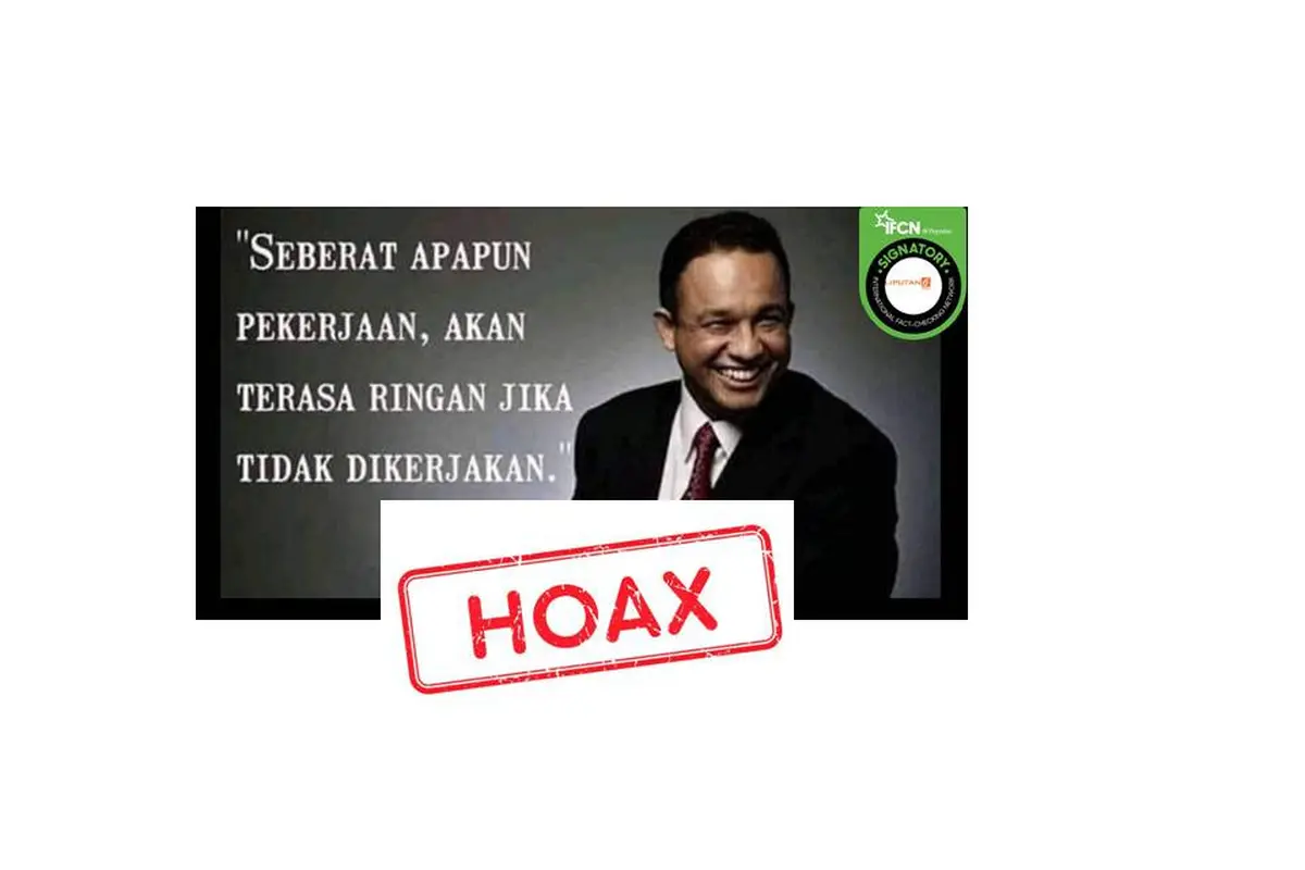 Cek Fakta Kutipan Anies Baswedan