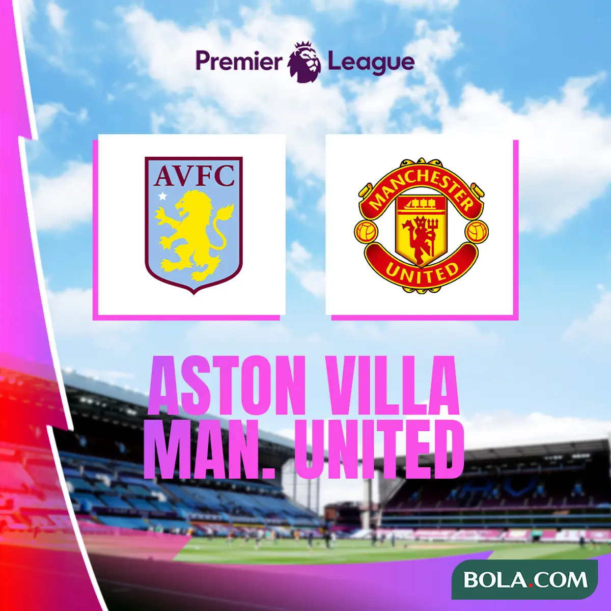 Link Live Streaming Liga Inggris Aston Villa Vs MU Eksklusif di
