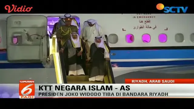 Sejumlah pemimpin negara Islam, termasuk Joko Widodo, tiba di Riyadh, untuk menghadiri KTT Negara Islam & AS.