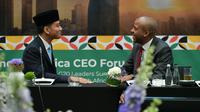 Wakil Presiden Gibran Saat Menghadiri Indonesia–Africa CEO Forum 2025 di Saxon Hotel, Johannesburg, Jumat 21 November 2025.