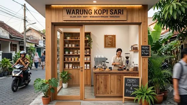 Desain Warung Kecil 1x2 Meter