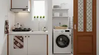 9 Model Dapur Mungil 1,5x2 Meter Rumah Type 21 yang Menyatu dengan Ruang Laundry
