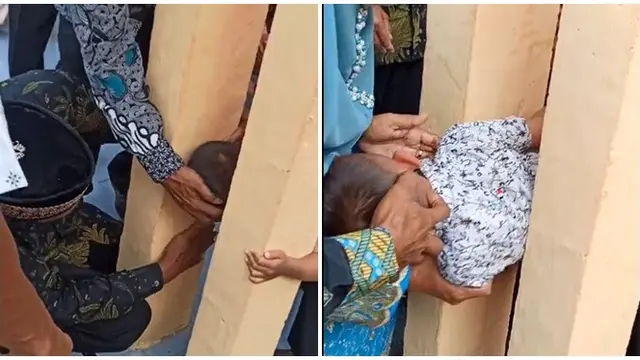 6 Potret Aksi Bantu Orang Terjebak di Tempat Tak Terduga, Bikin Ikut Deg-degan