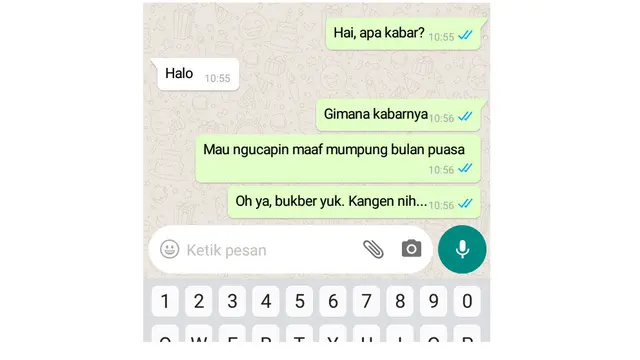 6 Chat Mantan Ngajak Buka Bersama Ini Bikin Baper