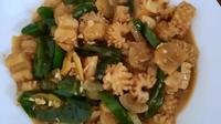 Resep tumis cumi cabe ijo untuk masak praktis setelah Lebaran Idul Fitri. (dok. Cookpad @zeita21)