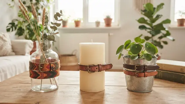 DIY Dekorasi Rumah Pakai Sabuk Bekas