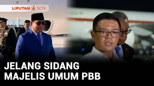 VIDEO: Tiba di New York, Prabowo akan Hadiri Sidang Umum PBB