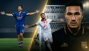 Thom Haye, Tyronne Del Pino, dan Juan Villa sebagai gelandang terbaik di BRI Super League 2025/2026. (Gemini/Bola.com/Hery Kurniawan)